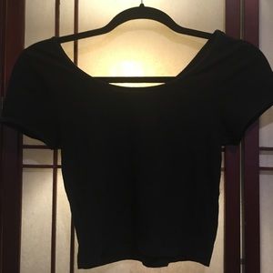 SUPER BUY Forever 21 Black Crop Top